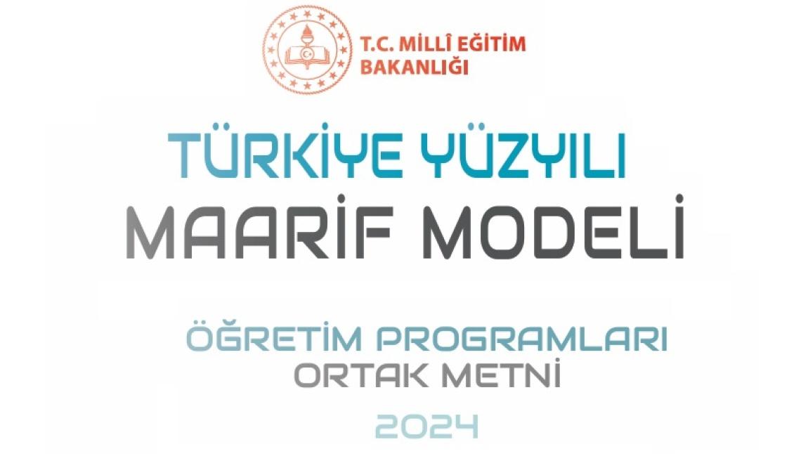 Türkiye Yüzyılı Maarif Modeli Ortak Metni